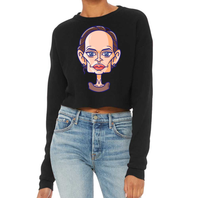 Lover Gifts Angelina Pretty Gifts Women Cropped Sweater by Artist-Taniya | Artistshot