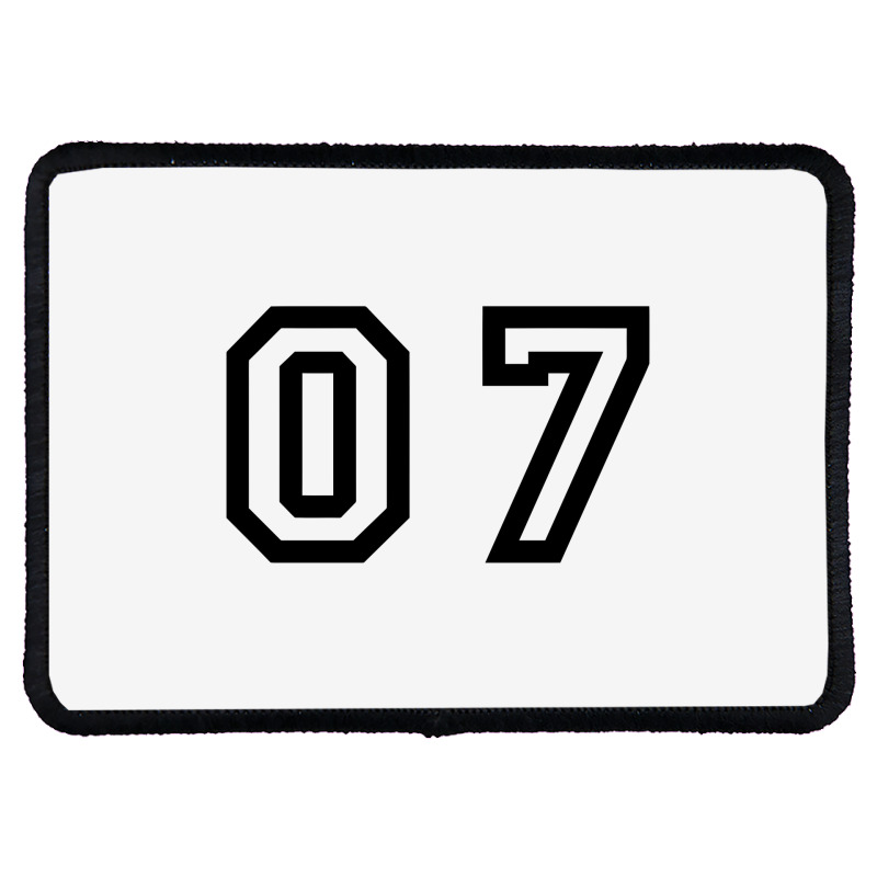 Number Seven Rectangle Patch by pagersuek | Artistshot