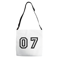 Number Seven Adjustable Strap Totes | Artistshot