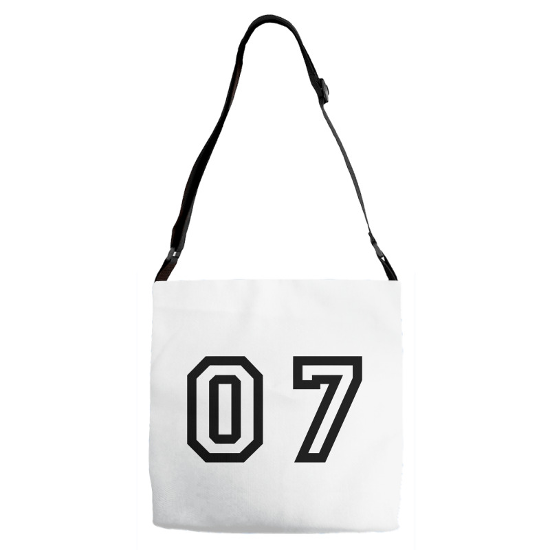 Number Seven Adjustable Strap Totes by pagersuek | Artistshot