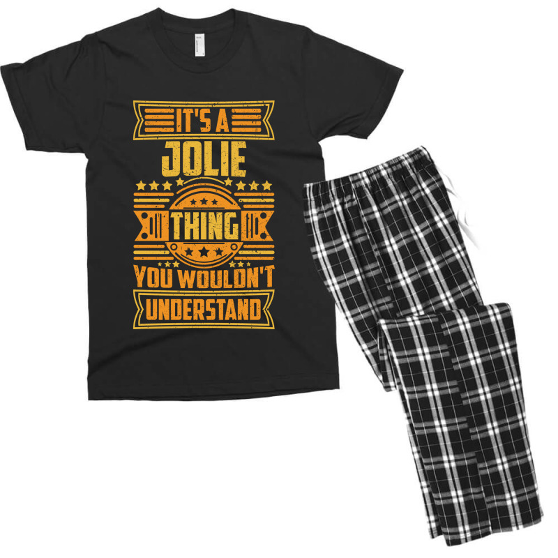 Proud  Angelina Pretty Funny Gifts Men Men's T-shirt Pajama Set by Artist-Taniya | Artistshot