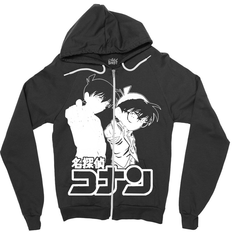 Detective Conan Classic Zipper Hoodie by cm-arts | Artistshot