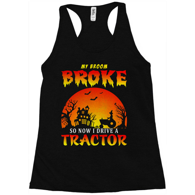 Mon Balai S'est Cassé Alors Maintenant Je Conduis Un Tracteur Classiq Racerback Tank by KimikoMuto | Artistshot