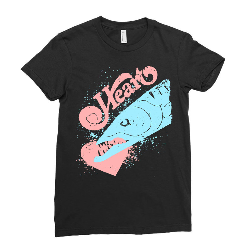 Heart Fish, Heart, Fish, Heart Fish Art, Heart Fish Vintage, Heart Fis Ladies Fitted T-Shirt by SHPOPO12 | Artistshot