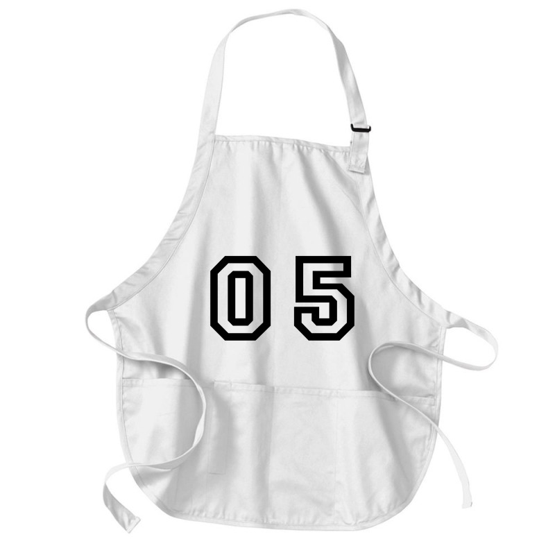 Number Zero Five   Number Five Medium-Length Apron by pagersuek | Artistshot