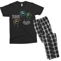 Salt And Copper Periodic Table Police Pun Chemistry T Men's T-shirt Pajama Set | Artistshot