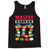 Cool Master Builder Building Blocks Bricks Toy Tank Top | Artistshot