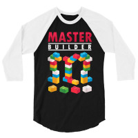 Cool Master Builder Building Blocks Bricks Toy 3/4 Sleeve Shirt | Artistshot