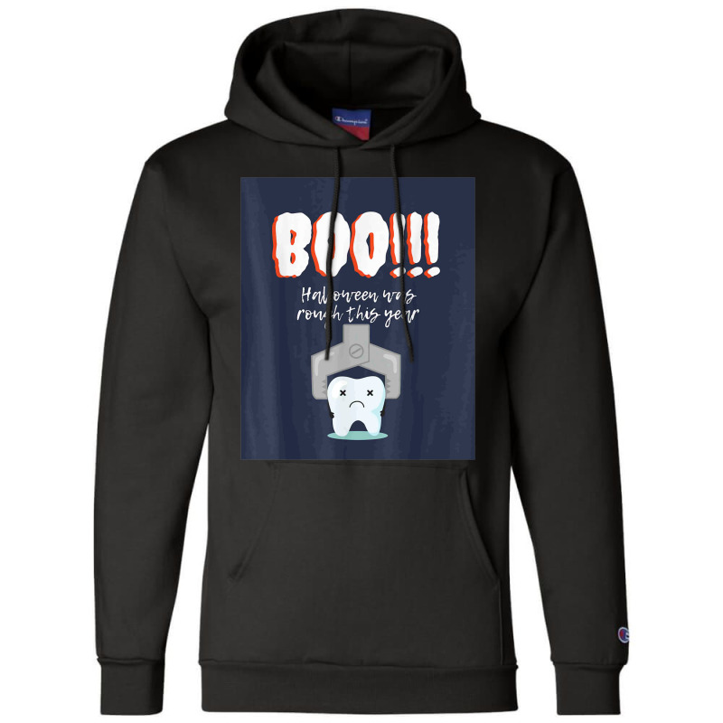 Dental Halloween   Tooth Extraction Champion Hoodie | Artistshot