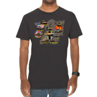 Top Ten Best Ww2 Tanks M4 Sherman Panzer Iv Tiger Ii T-34 Vintage T-shirt | Artistshot