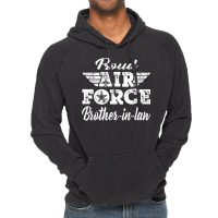 Proud Air Force Brother-in-law Military Family Brother Gifts Vintage Hoodie | Artistshot