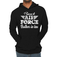 Proud Air Force Brother-in-law Military Family Brother Gifts Lightweight Hoodie | Artistshot