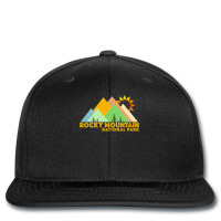 Retro Vintage Rocky Mountain National Park Printed Hat | Artistshot