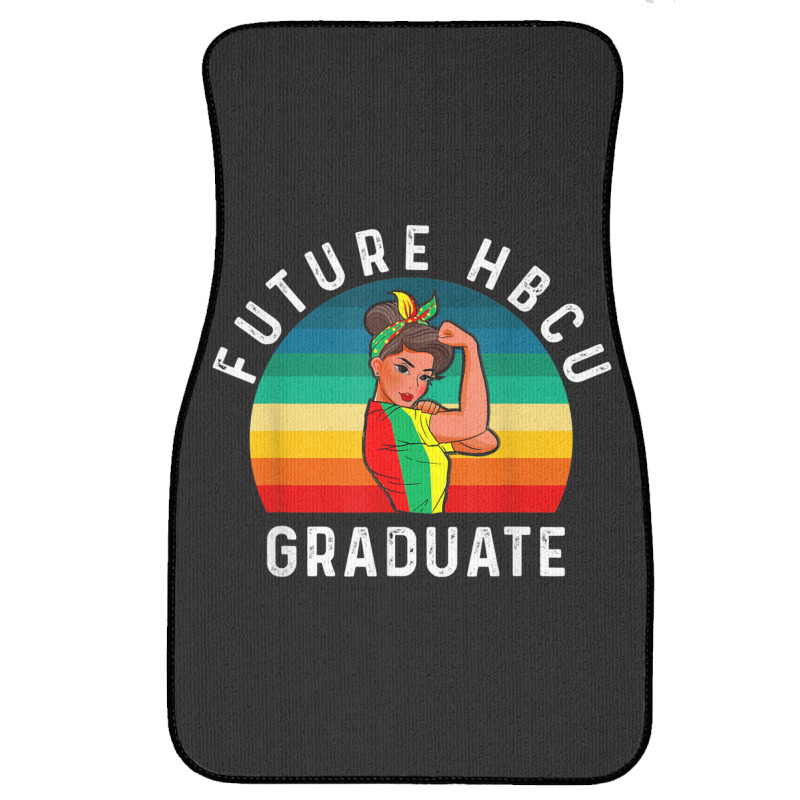 Future Hbcu Grad History Black College Girl Women Melanin Funny Gifts Front Car Mat | Artistshot