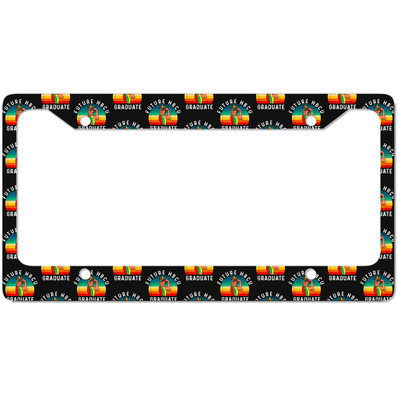 Future Hbcu Grad History Black College Girl Women Melanin Funny Gifts License Plate Frame | Artistshot