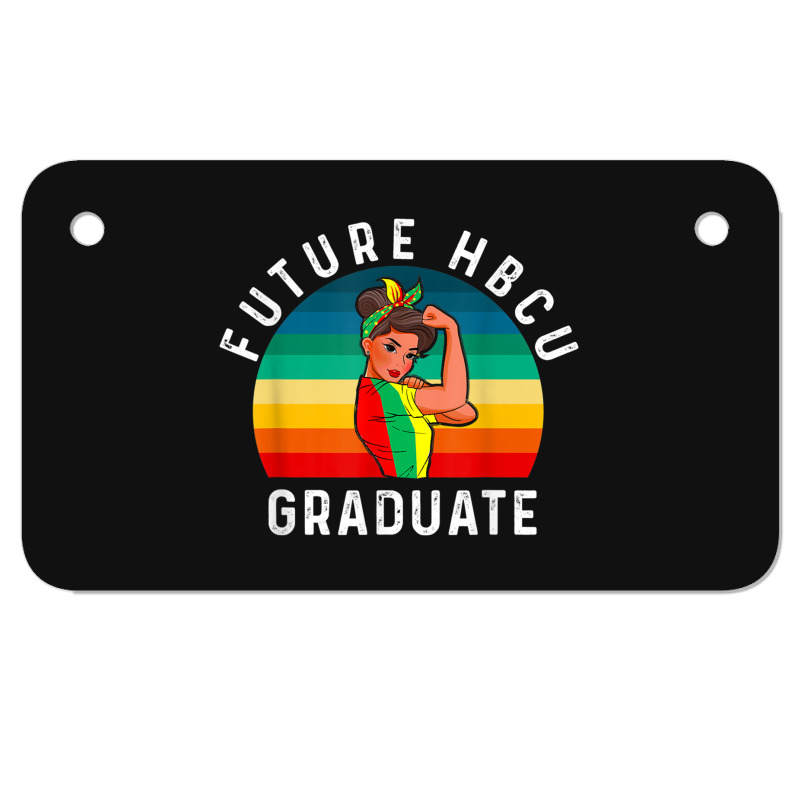 Future Hbcu Grad History Black College Girl Women Melanin Funny Gifts Motorcycle License Plate | Artistshot