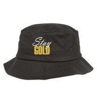 Stay Gold Ponyboy The Outsiders Inspired Design Robert Frost Bucket Hat | Artistshot