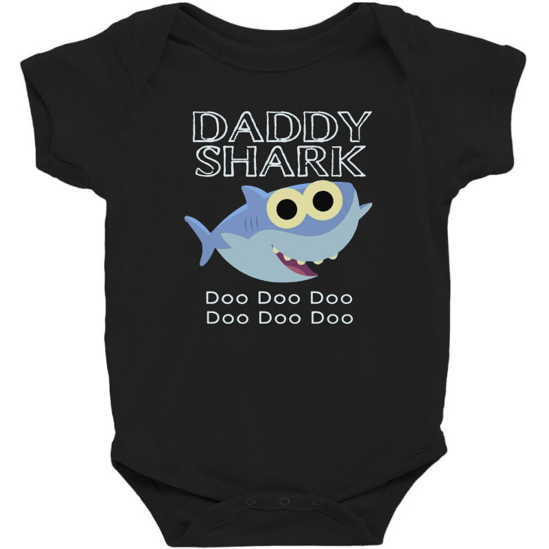 Daddy Shark Doo Doo Doo Baby Bodysuit by scarlettzoe | Artistshot