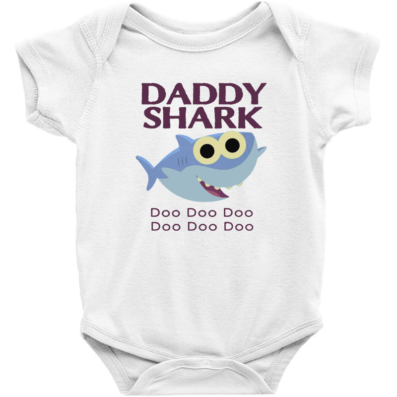 Daddy Shark Doo Doo Baby Bodysuit | Artistshot