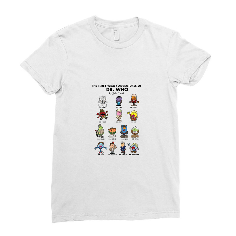 Timey Mr Dr With Added 13 Doctor Who Ladies Fitted T-shirt | Artistshot