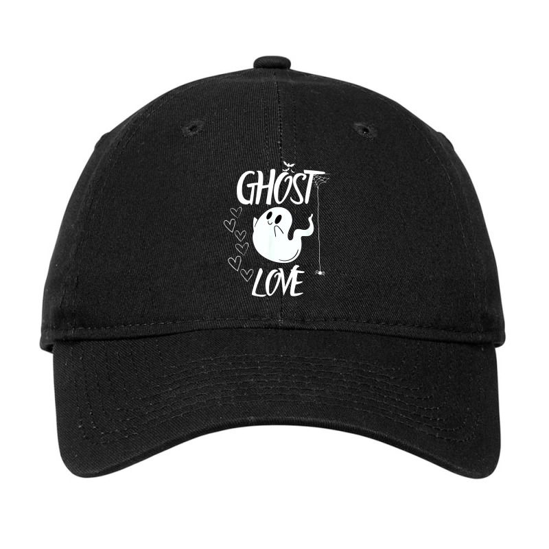 Funny Halloween Spooky Season Fall Season Cute Ghost Love Adjustable Cap by TopShirts | Artistshot