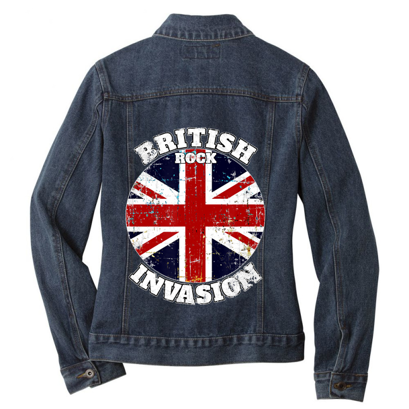 The British Rock Music Invasion V2 Classic Ladies Denim Jacket by cm-arts | Artistshot