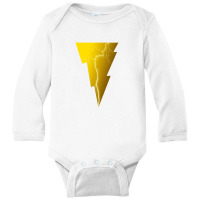 Dceu Shazam Lightning,shazam Long Sleeve Baby Bodysuit | Artistshot