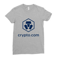 Crypto Com Company Symbol Ladies Fitted T-shirt | Artistshot