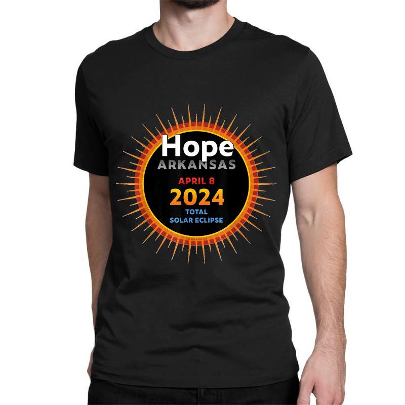 Hope Arkansas Ar Total Solar Eclipse 2024  2  T Shirt Classic T-shirt by MilesDanialMayberry | Artistshot