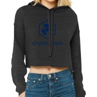 Crypto Com Company Symbol Cropped Hoodie | Artistshot