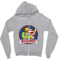 Vote Scorpio Simpsons Zipper Hoodie | Artistshot