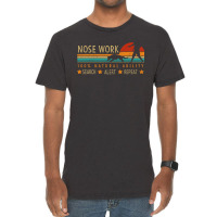 Nosework Dog Sport Training Nose Work Scent Work For Dogs Vintage T-shirt | Artistshot