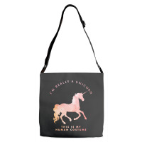 I'm Really A Unicorn This Is My Human Costume Adjustable Strap Totes | Artistshot