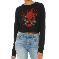 Cyberpunk Samurai, Cyberpunk Samurai Art, Cyberpunk Samurai Vintage, C Cropped Sweater | Artistshot