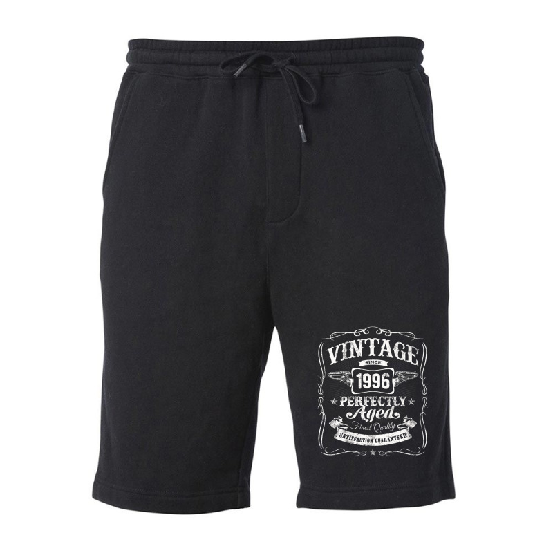 Vintage Born In 1996 Original 24th Birthday A5 Fleece Short | Artistshot