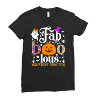 Faboolous Assistant Principal Shirt Boo Pumpkin Halloween Ladies Fitted T-shirt | Artistshot