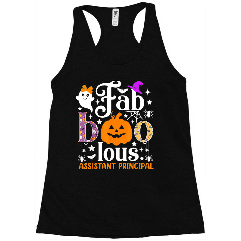 Faboolous Assistant Principal Shirt Boo Pumpkin Halloween Racerback Tank by Newshirt | Artistshot