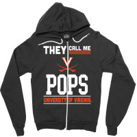 Virginia Cavaliers They Call Me Pops - Apparel Zipper Hoodie | Artistshot