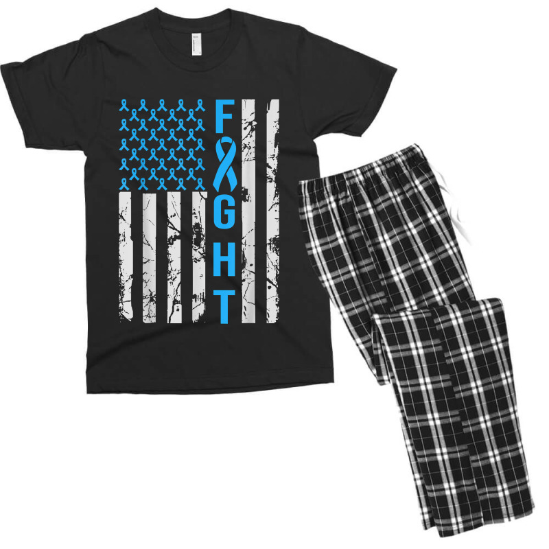 Diabetes Awareness N Usa Flag Distressed For Type 1 Diabetic Men's T-shirt Pajama Set by BurlFinkelstein | Artistshot