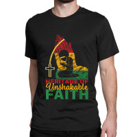 Heritage Of Unshakable Faith Women Black History Month Characters Vide Classic T-shirt | Artistshot