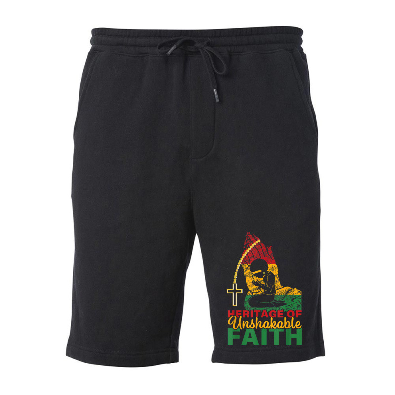 Heritage Of Unshakable Faith Women Black History Month Characters Vide Fleece Short by TyrellDesign | Artistshot