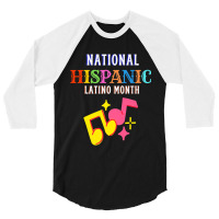 Hispanic Ceremony Month Prideful Latin Spanish Amigo Gifts Art 3/4 Sleeve Shirt | Artistshot