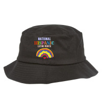 Hispanic Ceremony Month Prideful Latin Spanish Amigo Gifts Arts Charac Bucket Hat | Artistshot