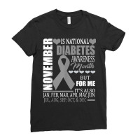 Diabetes Type Awareness November Diabetic Funny Gift Ladies Fitted T-shirt | Artistshot