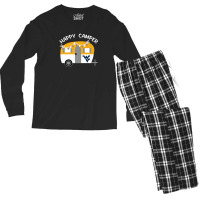 West Virginia Mountaineers Camping - Vintage Camping Men's Long Sleeve Pajama Set | Artistshot