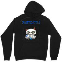 Diabetic Cycle Funny Cat Diabetes Awareness Unisex Hoodie | Artistshot