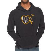 West Virginia Mountaineers Nurse - Heart Stethoscope Vintage Hoodie | Artistshot