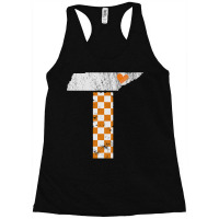 Tennessee Flag Vintage Football Fan Orange And White Gift Racerback Tank | Artistshot