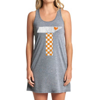 Tennessee Flag Vintage Football Fan Orange And White Gift Tank Dress | Artistshot