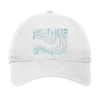 Beautiful Green Line Adjustable Cap | Artistshot